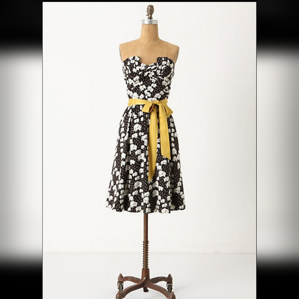 Anthropologie Baby Elephants On Parade Dress
